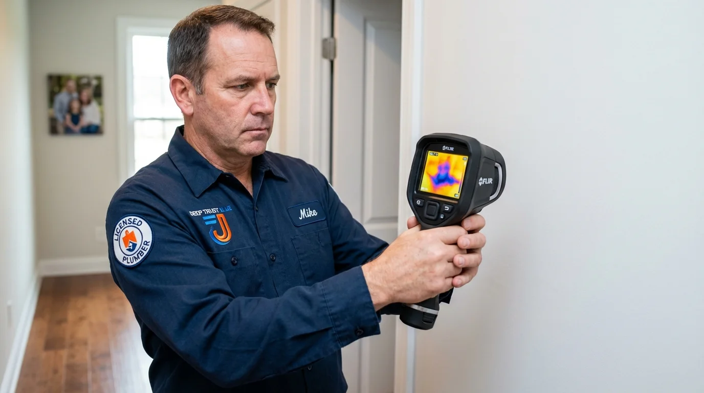 Thermal imaging leak detection by Johns Plumbing LLC in South Roxana
